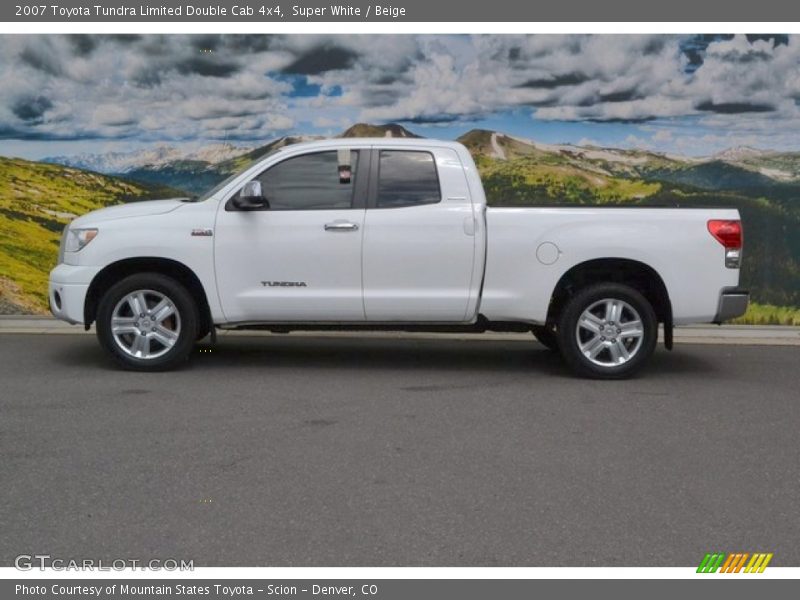 Super White / Beige 2007 Toyota Tundra Limited Double Cab 4x4
