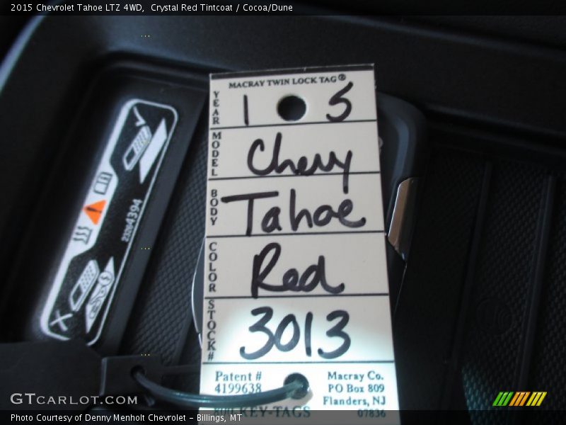 Crystal Red Tintcoat / Cocoa/Dune 2015 Chevrolet Tahoe LTZ 4WD