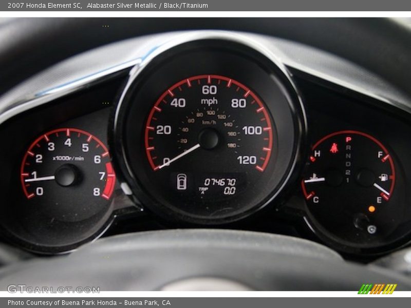 Alabaster Silver Metallic / Black/Titanium 2007 Honda Element SC