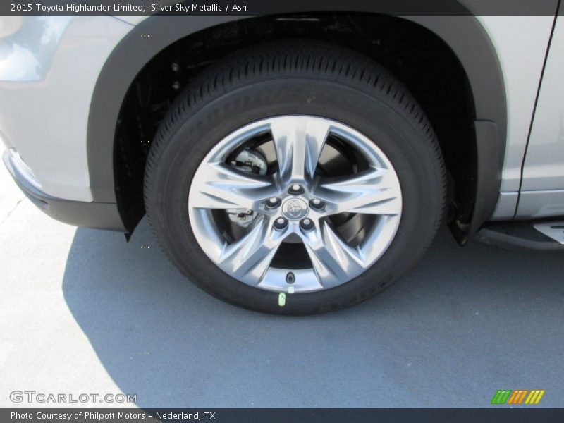 Silver Sky Metallic / Ash 2015 Toyota Highlander Limited