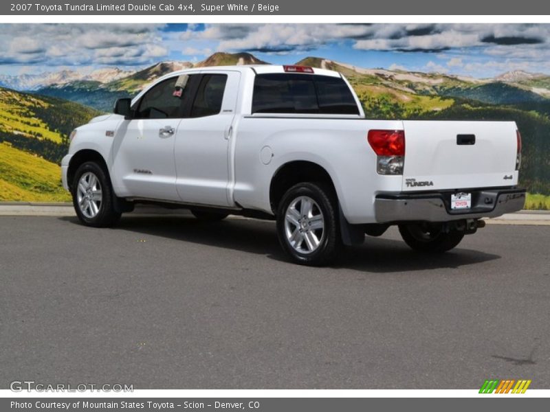 Super White / Beige 2007 Toyota Tundra Limited Double Cab 4x4