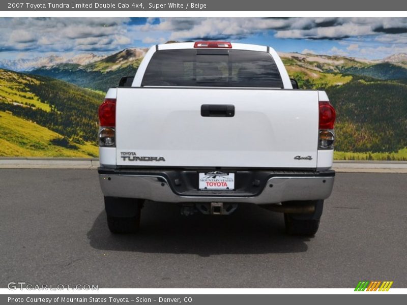 Super White / Beige 2007 Toyota Tundra Limited Double Cab 4x4