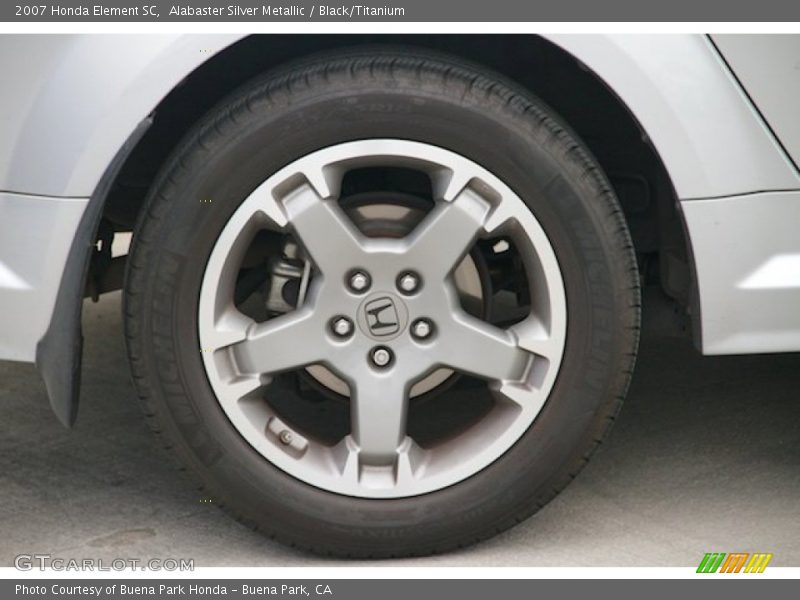 Alabaster Silver Metallic / Black/Titanium 2007 Honda Element SC