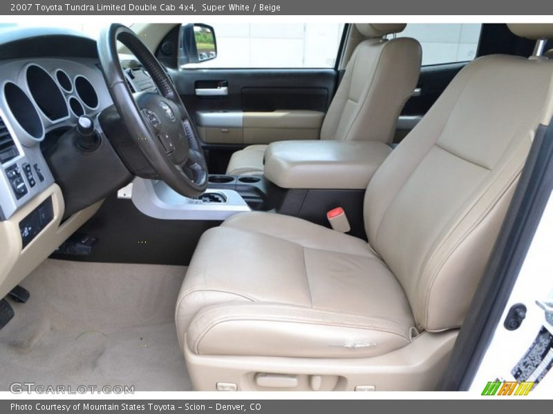 Super White / Beige 2007 Toyota Tundra Limited Double Cab 4x4