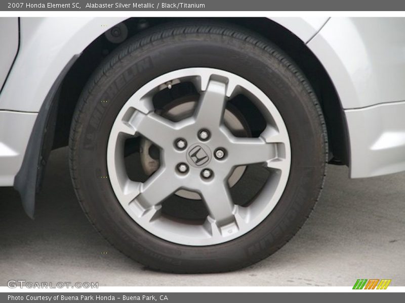Alabaster Silver Metallic / Black/Titanium 2007 Honda Element SC