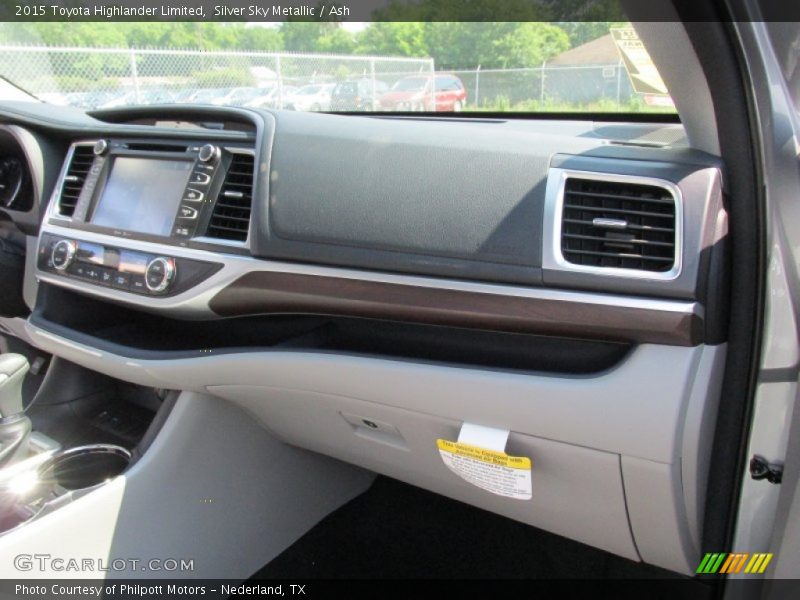 Silver Sky Metallic / Ash 2015 Toyota Highlander Limited