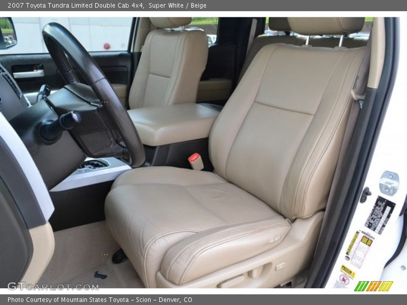 Super White / Beige 2007 Toyota Tundra Limited Double Cab 4x4