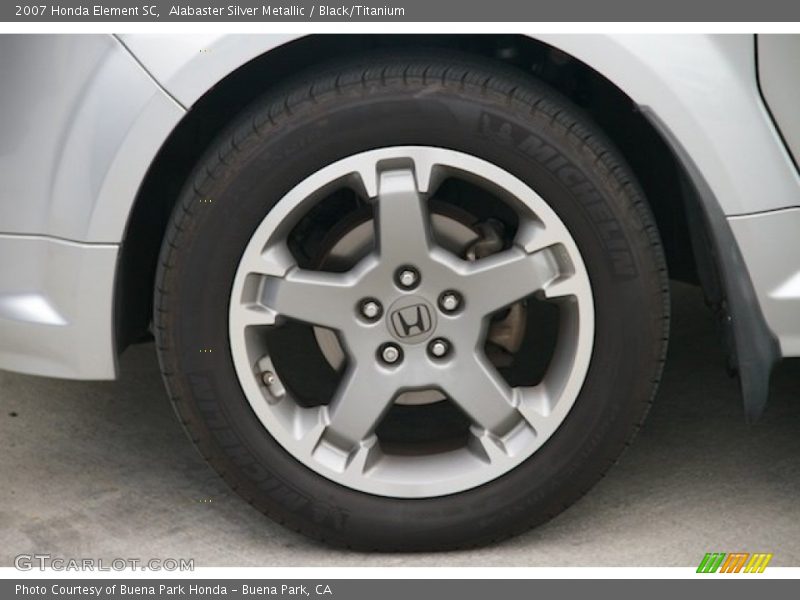 Alabaster Silver Metallic / Black/Titanium 2007 Honda Element SC