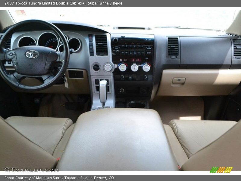 Super White / Beige 2007 Toyota Tundra Limited Double Cab 4x4