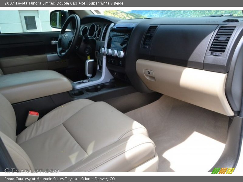 Super White / Beige 2007 Toyota Tundra Limited Double Cab 4x4