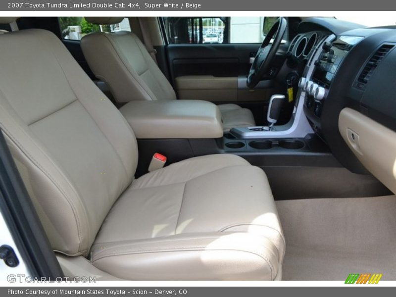 Super White / Beige 2007 Toyota Tundra Limited Double Cab 4x4