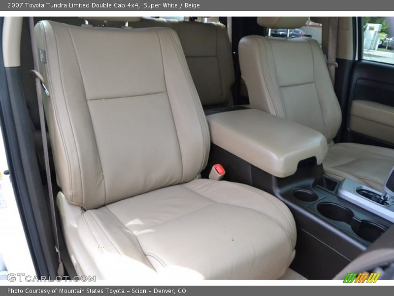 Super White / Beige 2007 Toyota Tundra Limited Double Cab 4x4