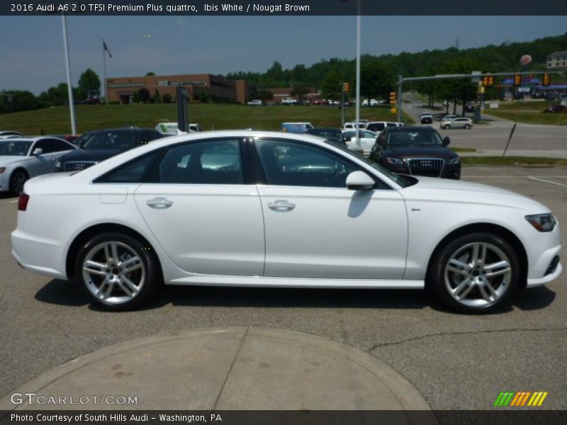 Ibis White / Nougat Brown 2016 Audi A6 2.0 TFSI Premium Plus quattro