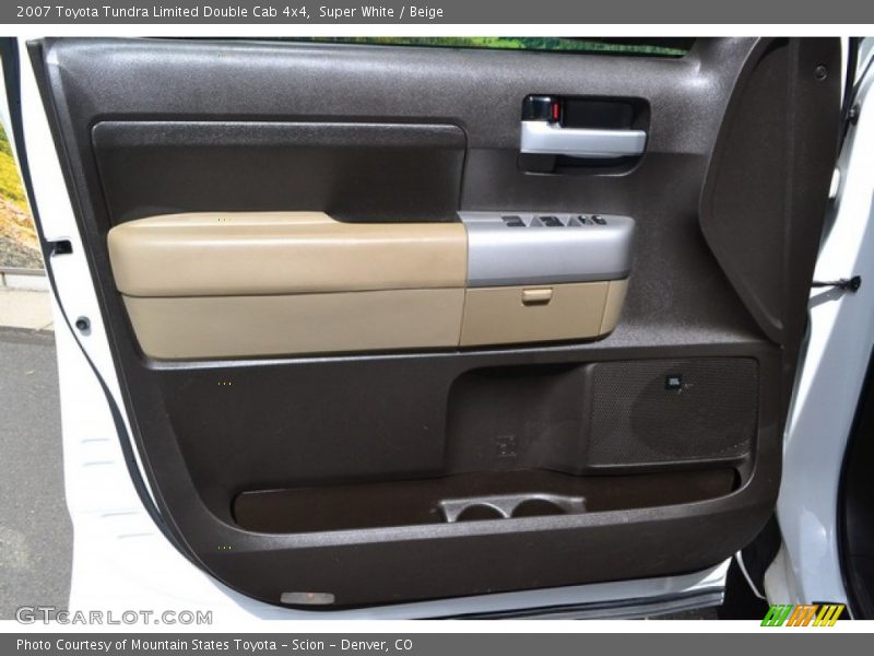 Super White / Beige 2007 Toyota Tundra Limited Double Cab 4x4