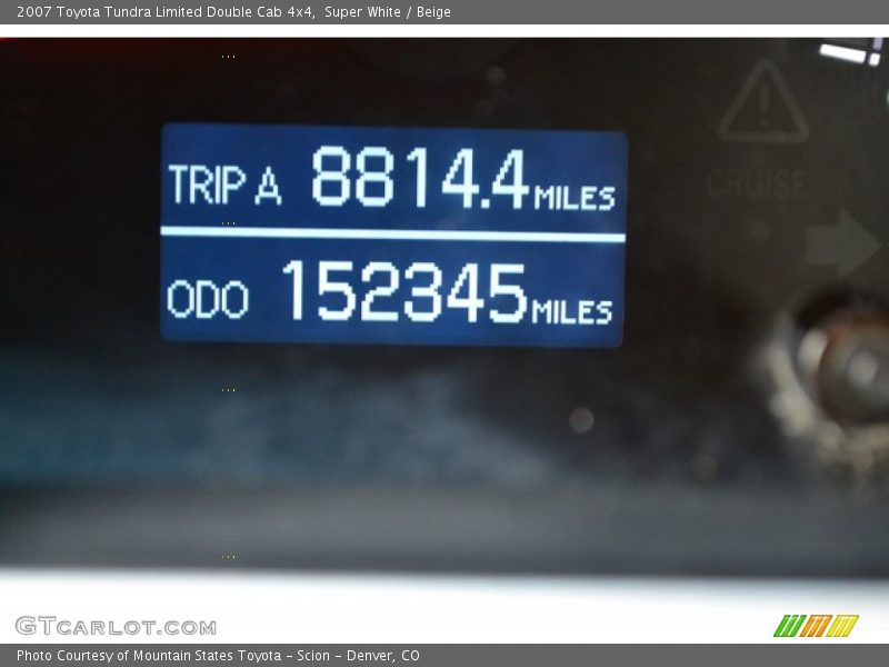 Super White / Beige 2007 Toyota Tundra Limited Double Cab 4x4