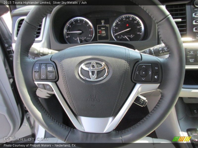 Silver Sky Metallic / Ash 2015 Toyota Highlander Limited