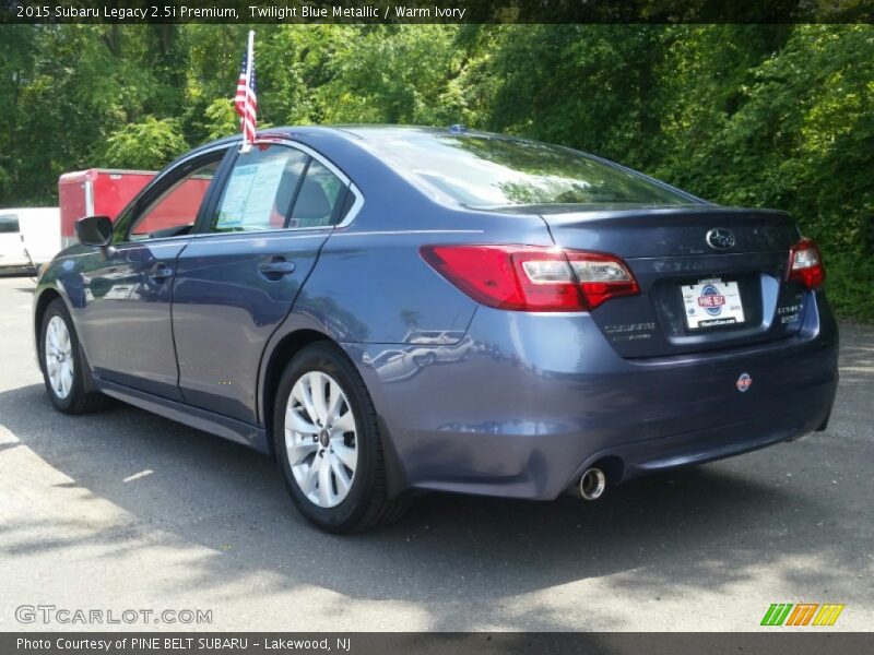 Twilight Blue Metallic / Warm Ivory 2015 Subaru Legacy 2.5i Premium
