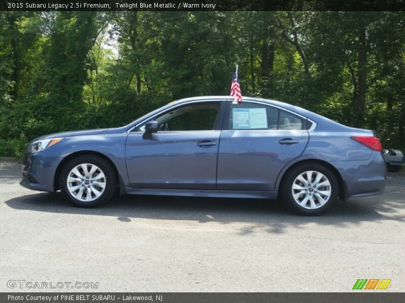 Twilight Blue Metallic / Warm Ivory 2015 Subaru Legacy 2.5i Premium