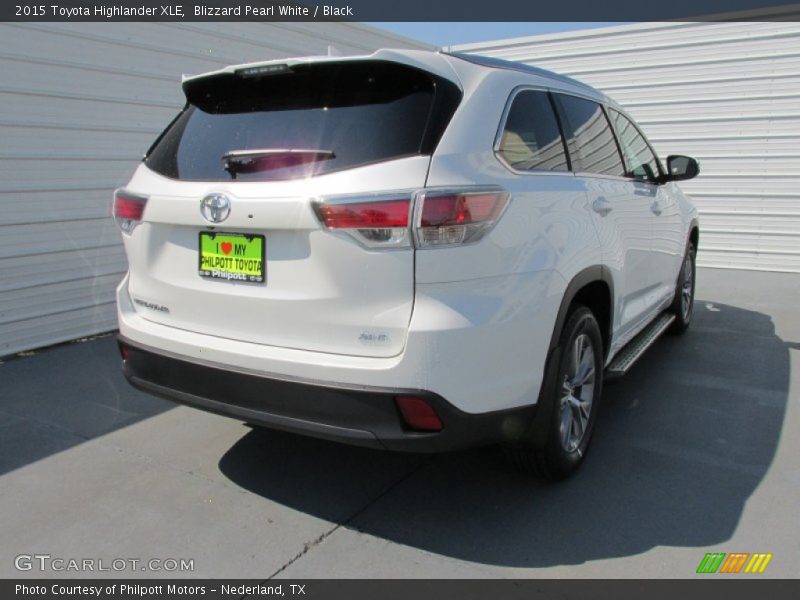Blizzard Pearl White / Black 2015 Toyota Highlander XLE