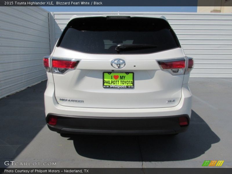 Blizzard Pearl White / Black 2015 Toyota Highlander XLE