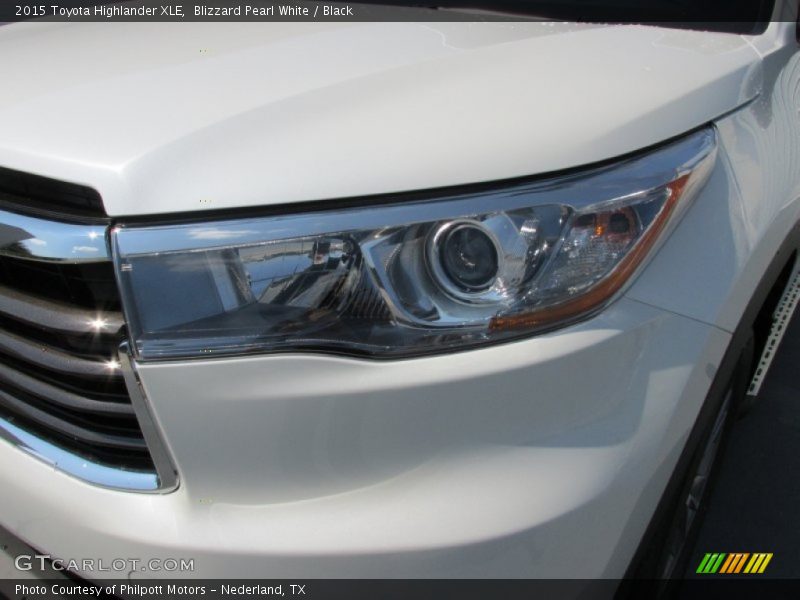 Blizzard Pearl White / Black 2015 Toyota Highlander XLE