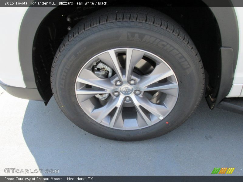 Blizzard Pearl White / Black 2015 Toyota Highlander XLE