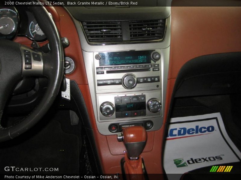 Black Granite Metallic / Ebony/Brick Red 2008 Chevrolet Malibu LTZ Sedan