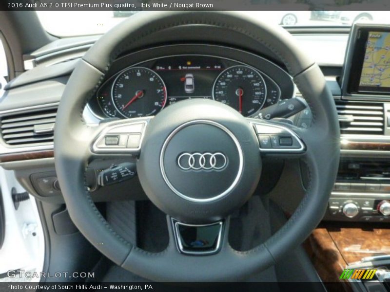 Ibis White / Nougat Brown 2016 Audi A6 2.0 TFSI Premium Plus quattro