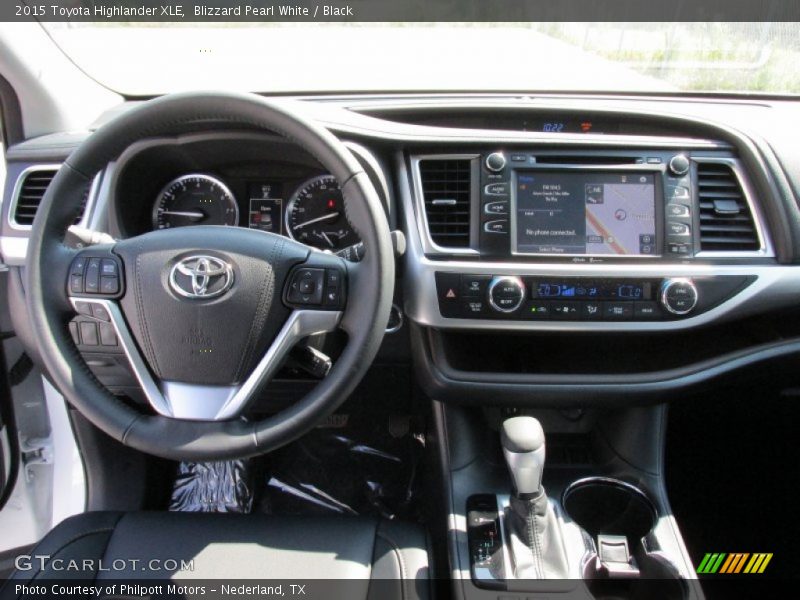 Blizzard Pearl White / Black 2015 Toyota Highlander XLE