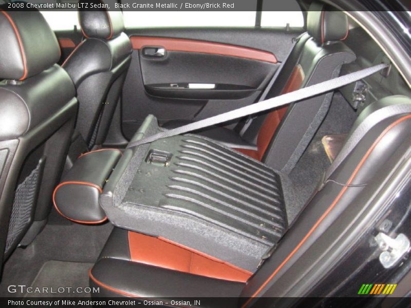 Black Granite Metallic / Ebony/Brick Red 2008 Chevrolet Malibu LTZ Sedan