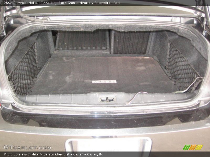 Black Granite Metallic / Ebony/Brick Red 2008 Chevrolet Malibu LTZ Sedan
