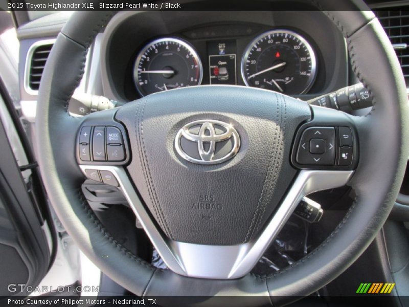 Blizzard Pearl White / Black 2015 Toyota Highlander XLE