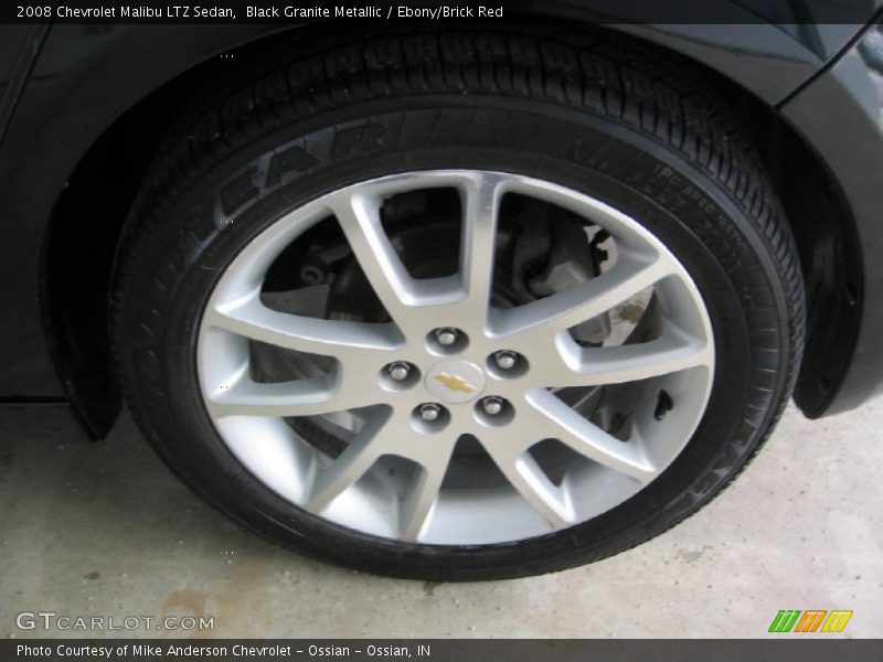 Black Granite Metallic / Ebony/Brick Red 2008 Chevrolet Malibu LTZ Sedan