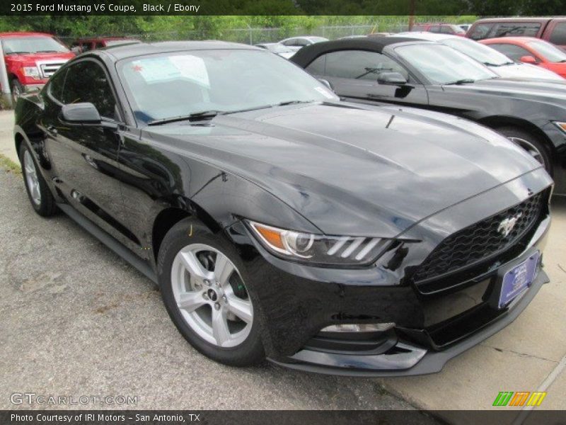 Black / Ebony 2015 Ford Mustang V6 Coupe