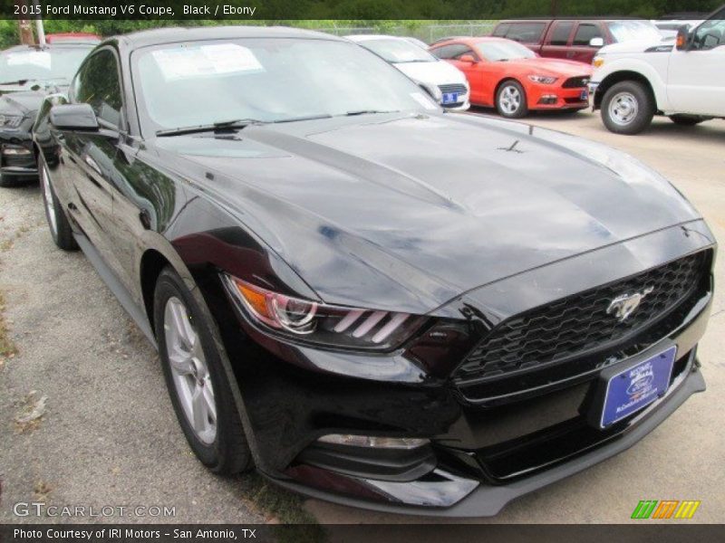 Black / Ebony 2015 Ford Mustang V6 Coupe