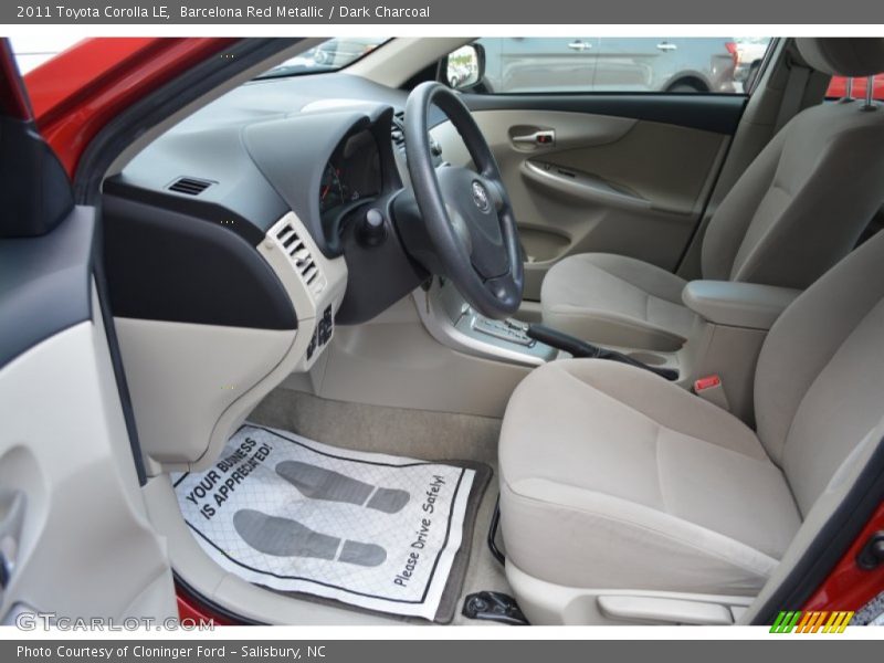 Barcelona Red Metallic / Dark Charcoal 2011 Toyota Corolla LE