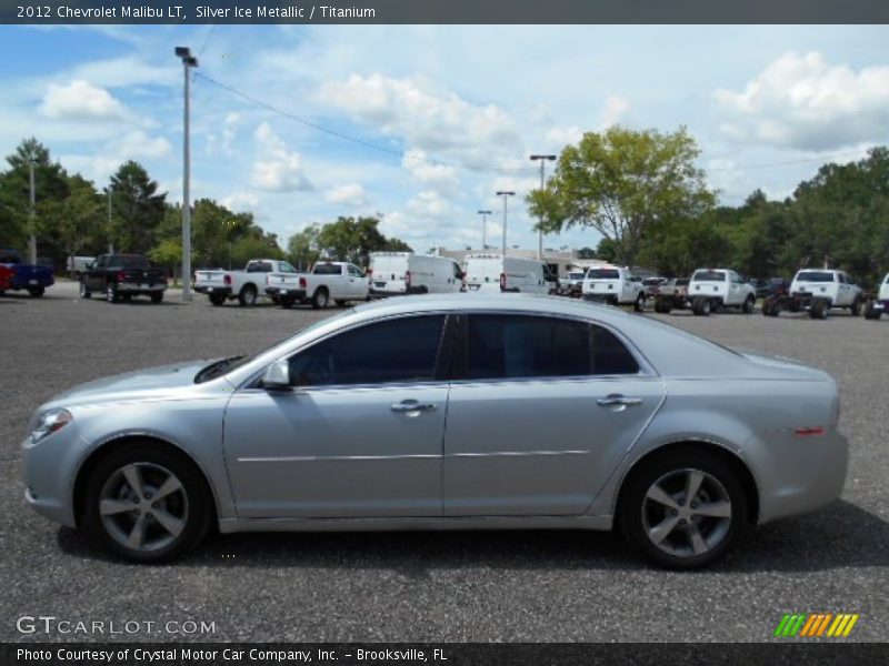 Silver Ice Metallic / Titanium 2012 Chevrolet Malibu LT