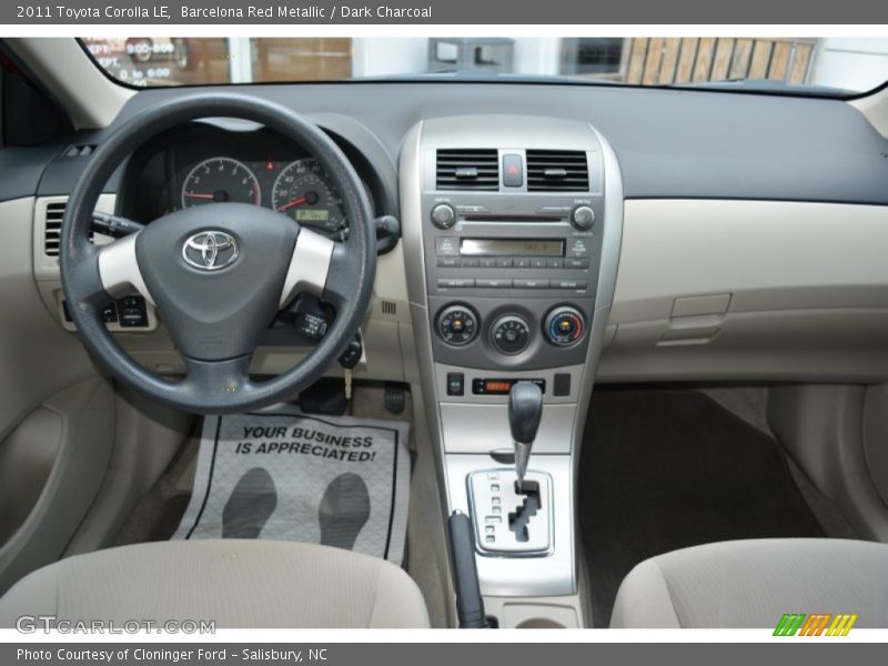 Barcelona Red Metallic / Dark Charcoal 2011 Toyota Corolla LE