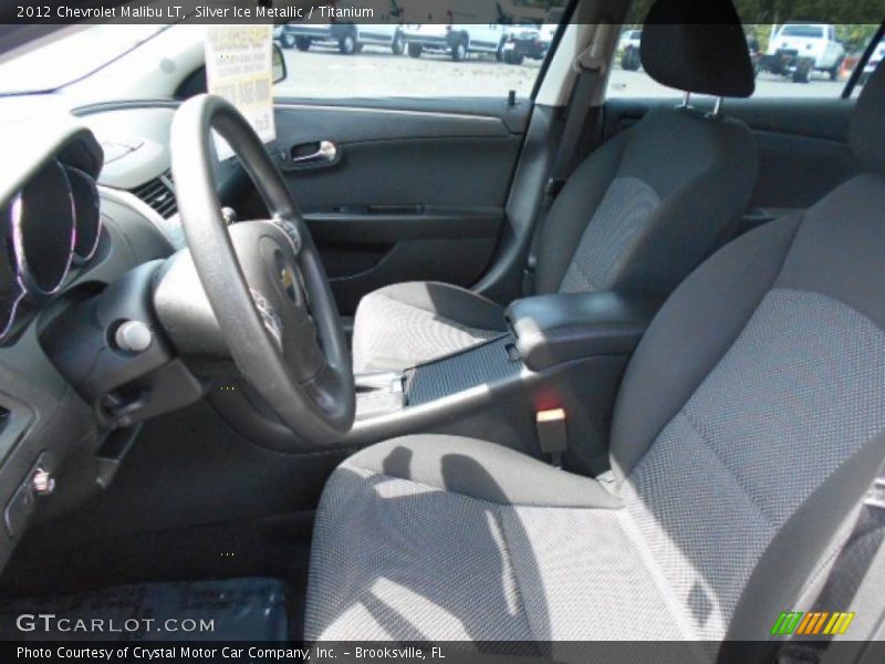 Silver Ice Metallic / Titanium 2012 Chevrolet Malibu LT