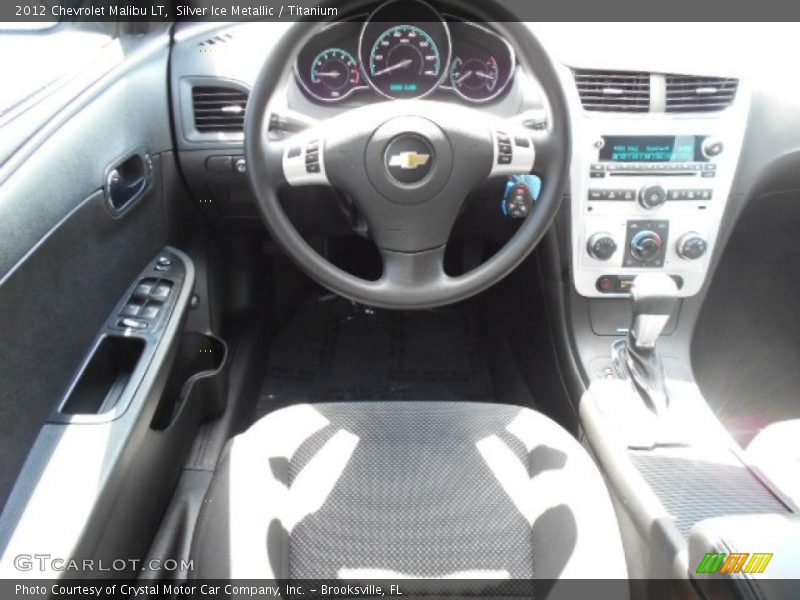 Silver Ice Metallic / Titanium 2012 Chevrolet Malibu LT