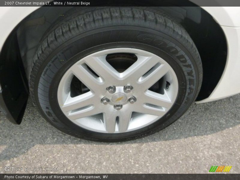 White / Neutral Beige 2007 Chevrolet Impala LT