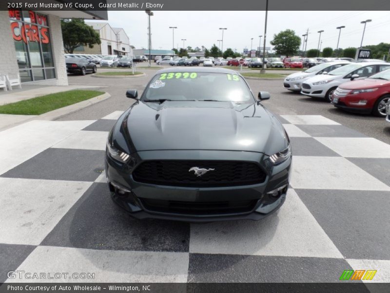 Guard Metallic / Ebony 2015 Ford Mustang V6 Coupe