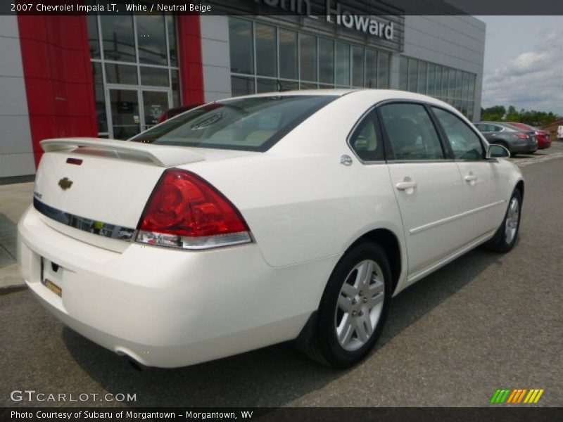 White / Neutral Beige 2007 Chevrolet Impala LT