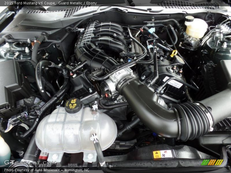 Guard Metallic / Ebony 2015 Ford Mustang V6 Coupe