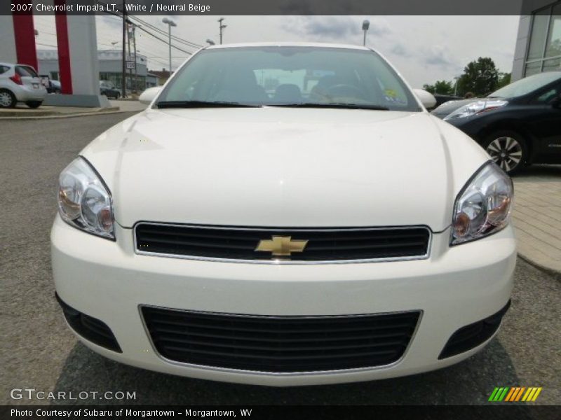 White / Neutral Beige 2007 Chevrolet Impala LT