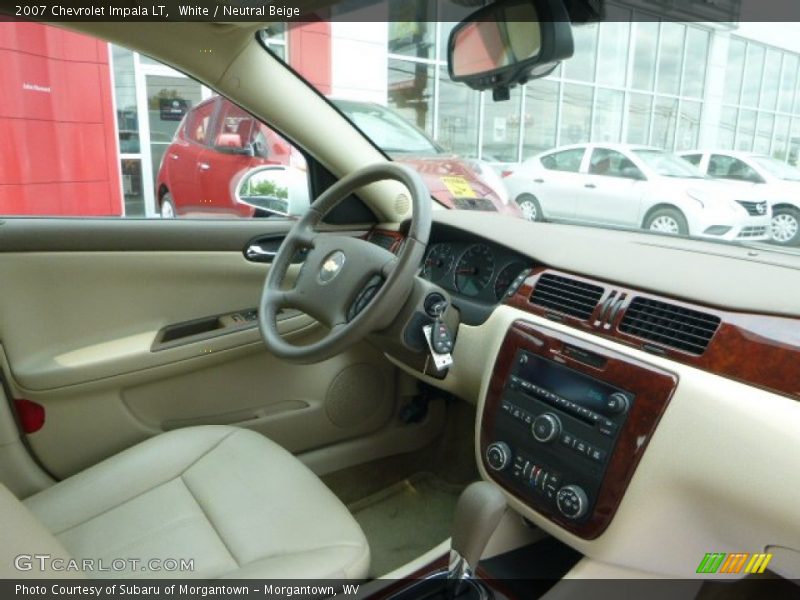 White / Neutral Beige 2007 Chevrolet Impala LT