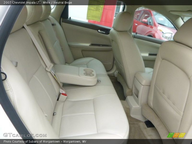 White / Neutral Beige 2007 Chevrolet Impala LT