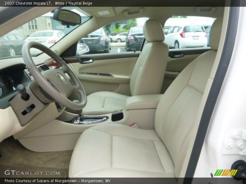 White / Neutral Beige 2007 Chevrolet Impala LT
