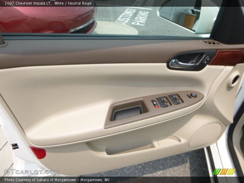 White / Neutral Beige 2007 Chevrolet Impala LT
