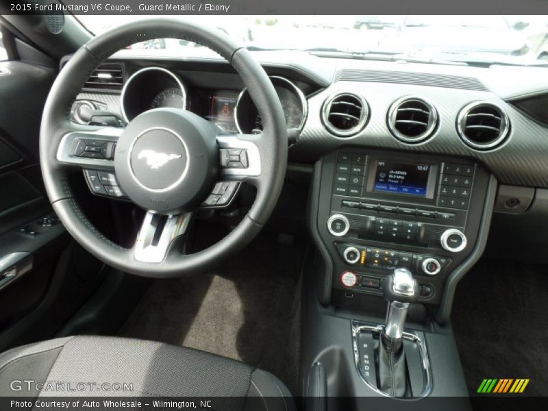 Guard Metallic / Ebony 2015 Ford Mustang V6 Coupe
